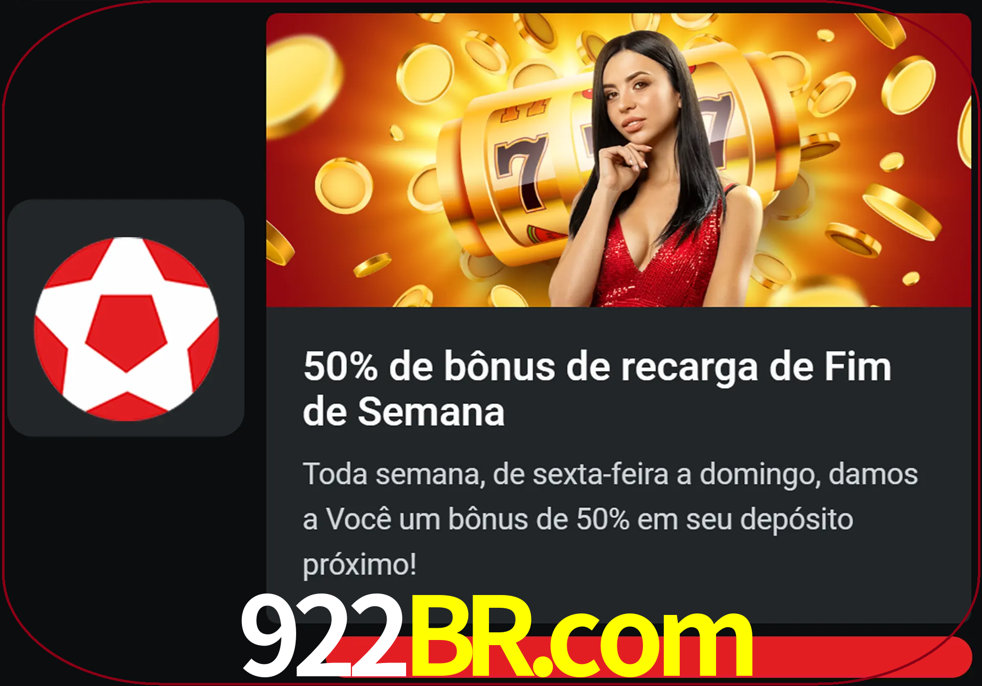 Volte a cada semana para receber novos bônus em dinheiro.