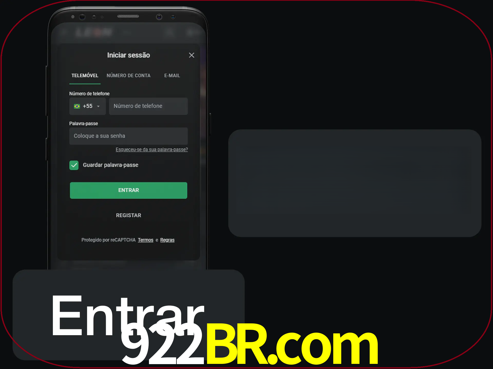 Faça o login para começar a apostar e jogar no cassino.