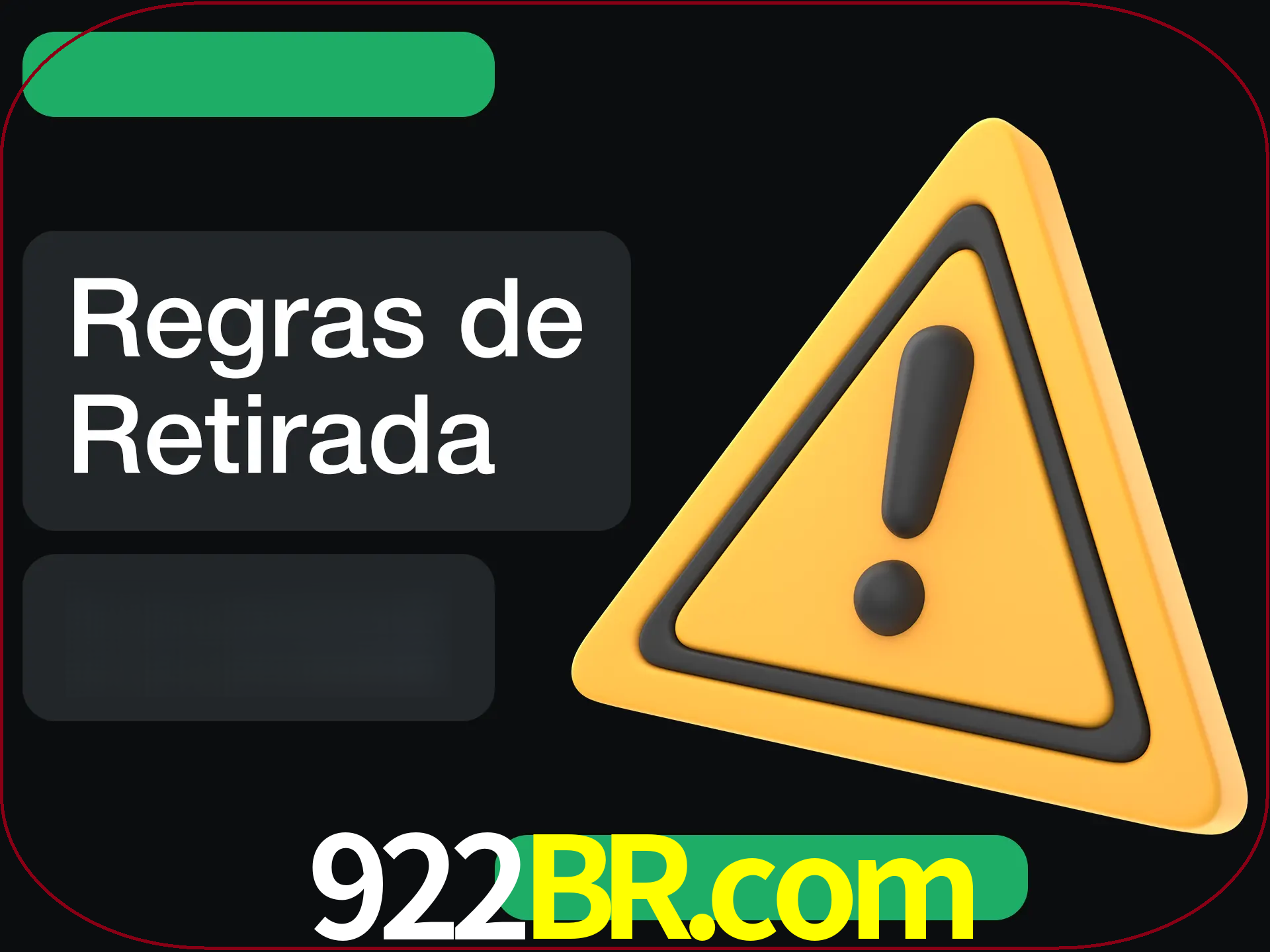 Leia as regras antes de fazer primeiro comdawal.